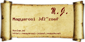 Magyarosi József névjegykártya